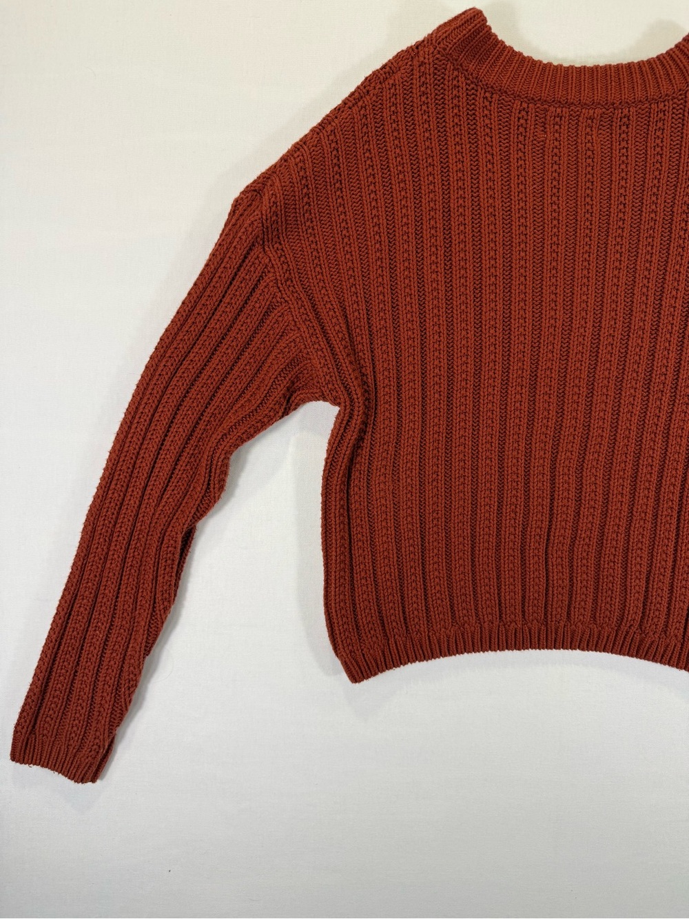 Universal Thread Rust Ribbed Crewneck Sweater - Picture 8 of 10